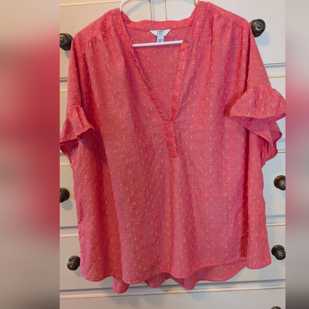 Crown & Ivy Blouse  Size 2X